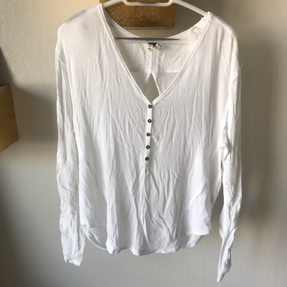 Free People backless sweater